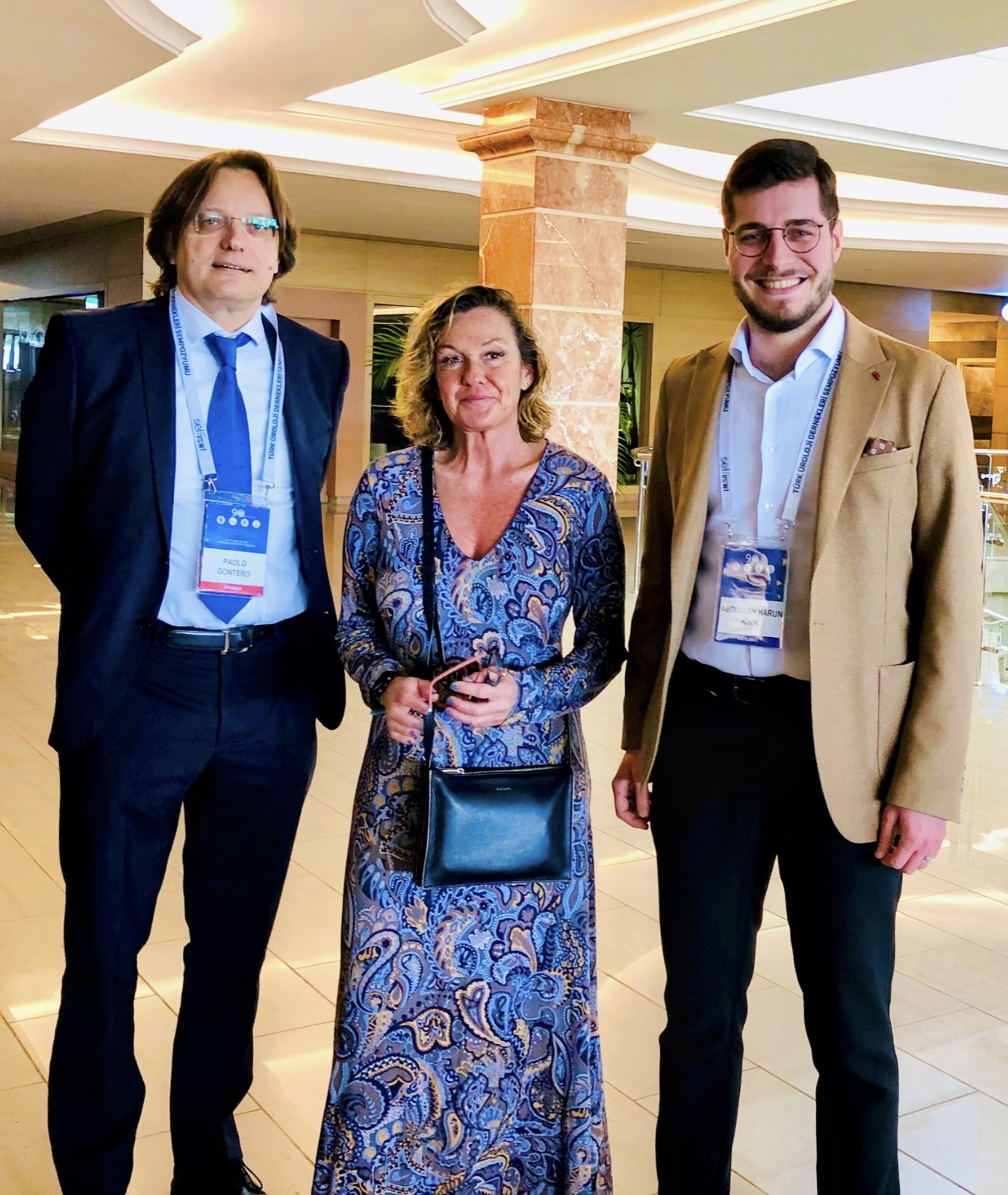 EAU Kılavuz Komitesi Başkanı Prof. Dr. Maria Ribal ve EAU Mesane Kanseri Kılavuzu Başkanı Prof. Dr. Paolo Gontero ile